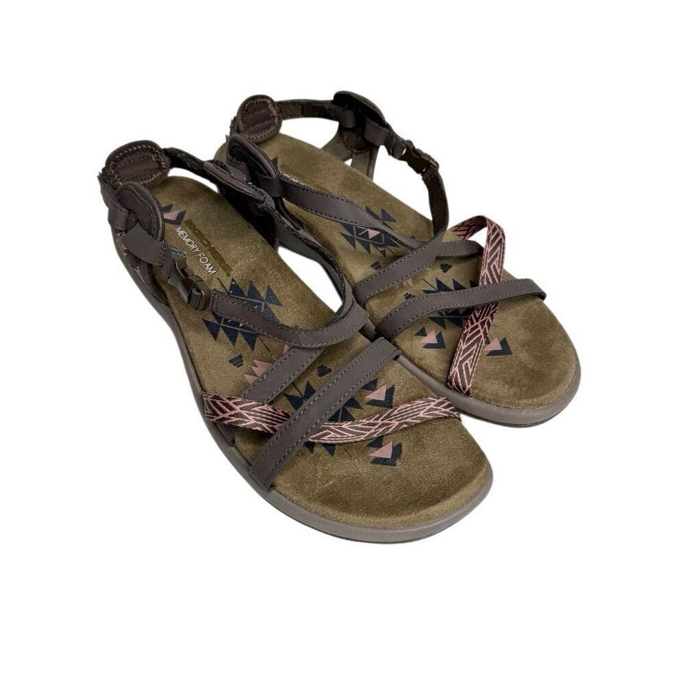 Skechers brown reggae slim vaycay sandals size 10